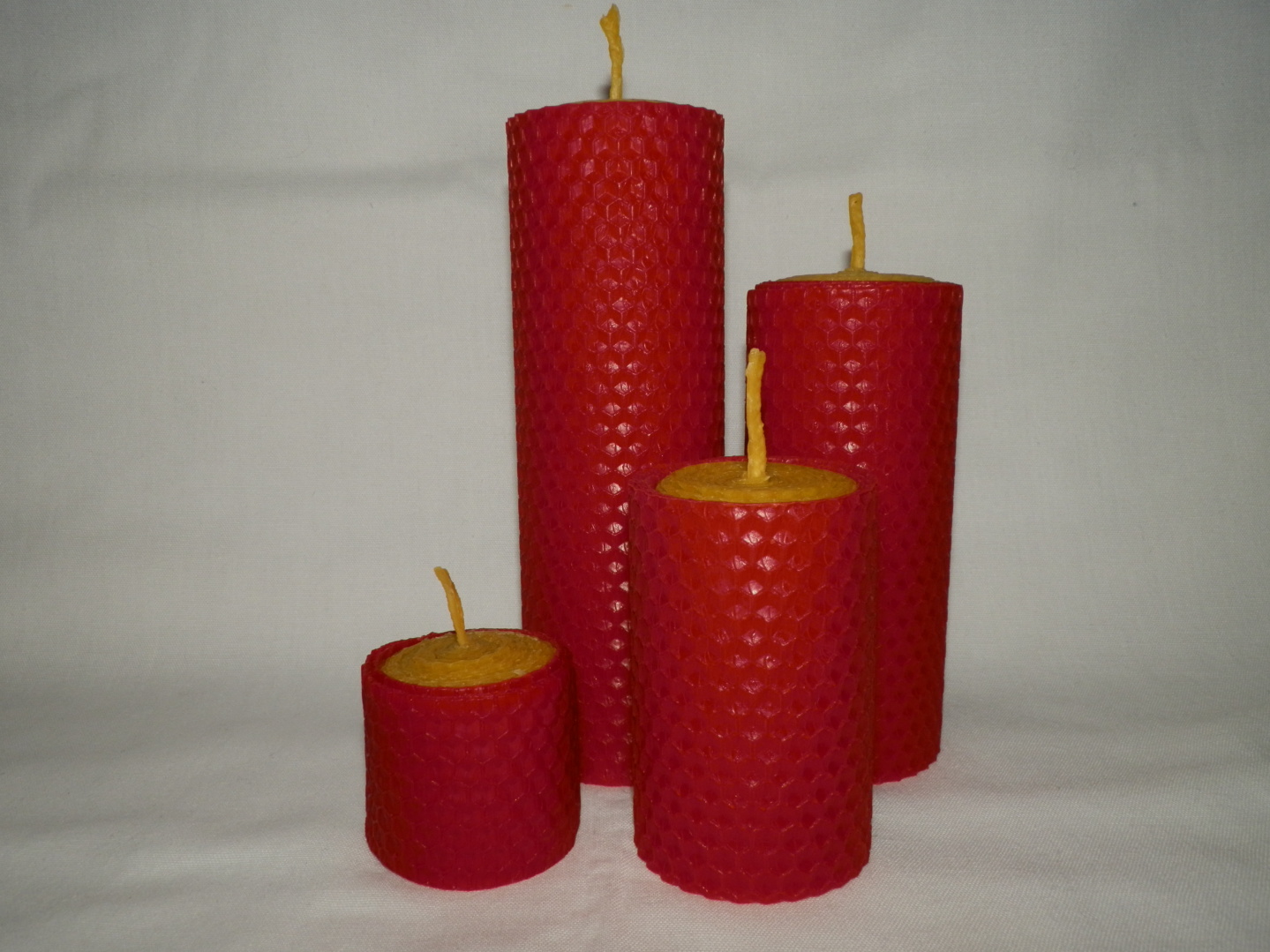 Adventná sada voskových sviečok - valec 4,8,12,16 x 5 cm - č.ZZC