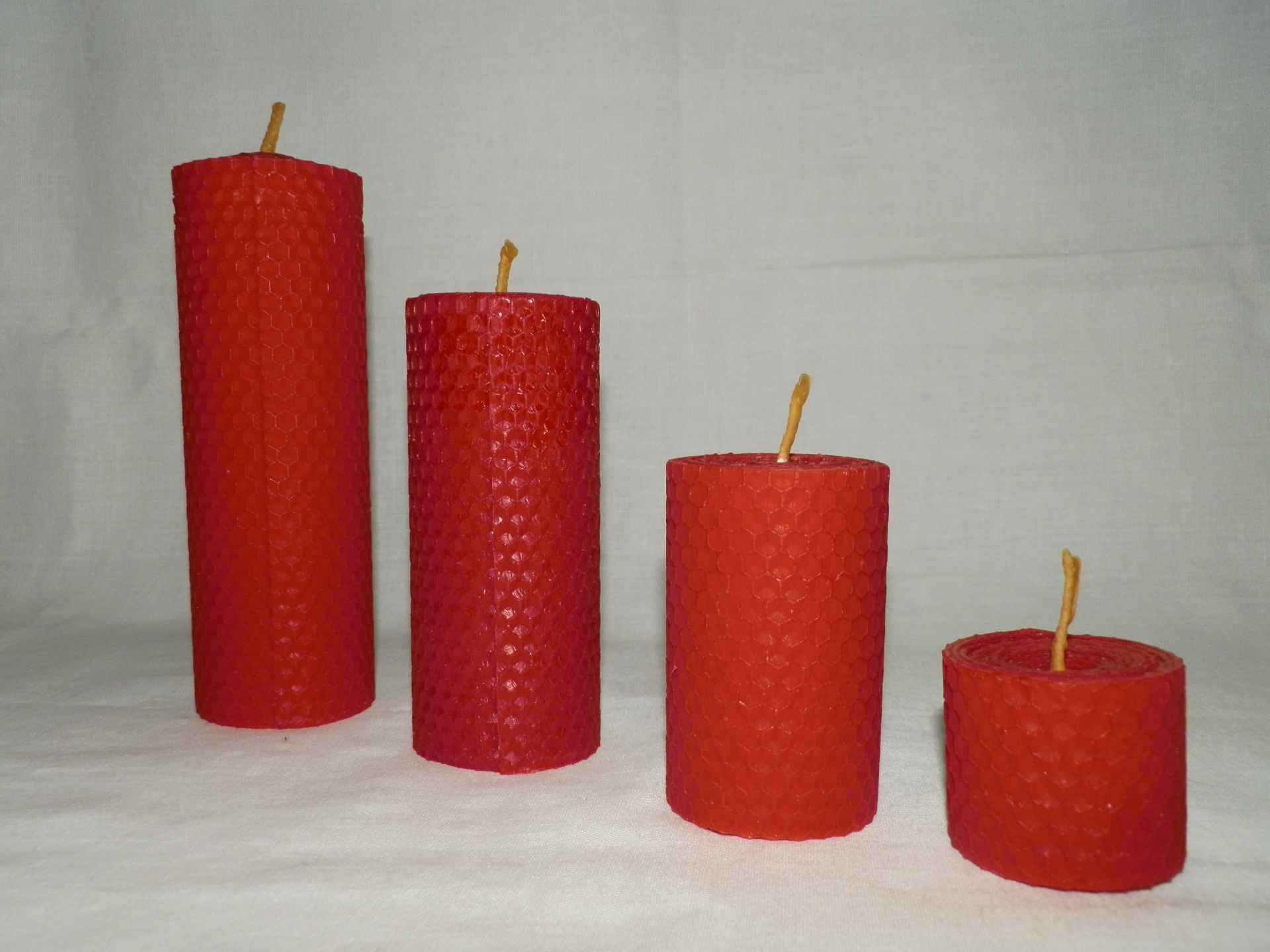 Adventná sada voskových sviečok - valec 4,8,12,16 x 5 cm - č.B5