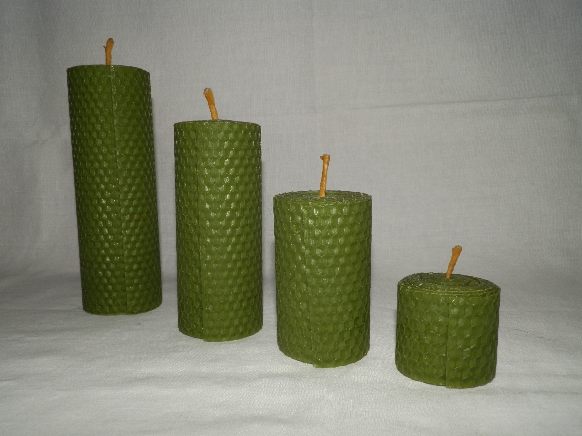 Adventná sada voskových sviečok - valec 4,8,12,16 x 5 cm - č.C5
