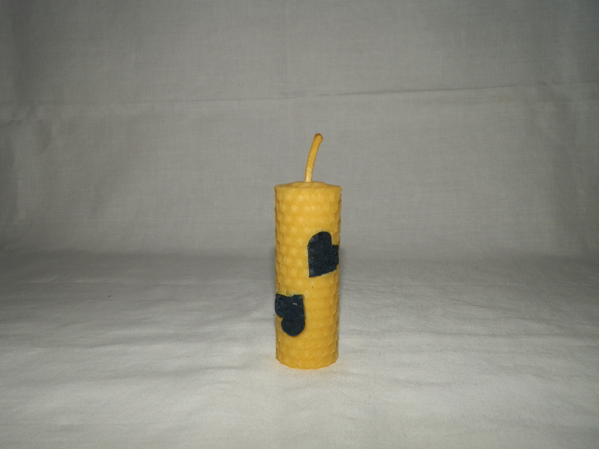 Farebná vosková sviečka - valec 8 x 3 cm - č.8