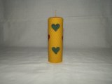 Farebná vosková sviečka - valec 12 x 4 cm - č.17